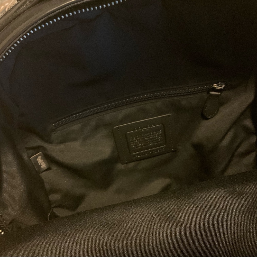 New Coach Graham In Signature Canvas Gunmetal Backpack - Picture 13 of 16